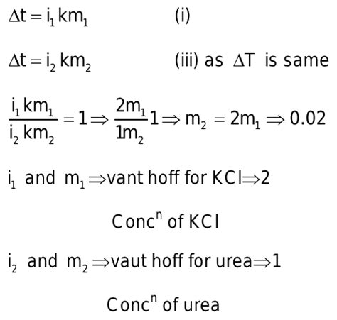 An Aqueous Solution Of 0 01 Molar KCL Causes The Same Elevation In