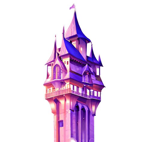 Rapunzel Tower 3d Graphic · Creative Fabrica