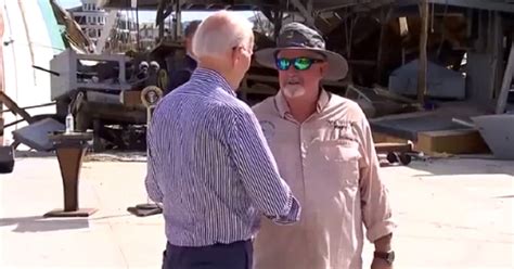 Watch Biden Caught On Hot Mic Whispering Creepy Message During Tour Of Hurricane Damage