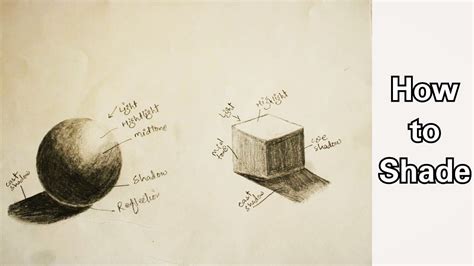 How To Shade Basic Forms With Pencil Beginners Drawing Tutorial Youtube