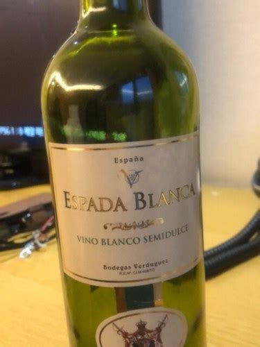 Bodegas Verduguez Espada Blanca Blanco Semidulce Vivino Us