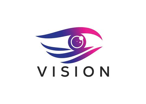 Minimalist Vision Eye Logo Design Vector Template Modern Eye Logo