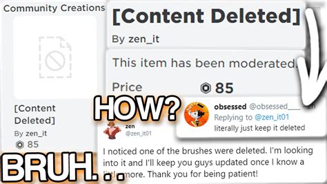 Roblox Just Content Deleted This Ugc Item Why Youtube