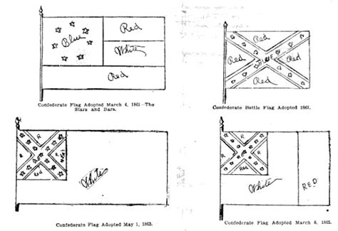 4 Different Confederate Flags Strange Ago