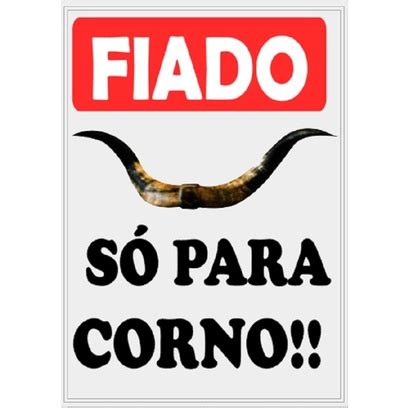 Placa Decorativa Fiado S Para Corno Shopee Brasil