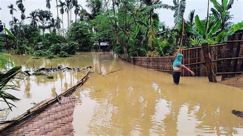 Assam 579 Villages Across 19 Districts In Grip Of Flood Nearly 3 Lakh