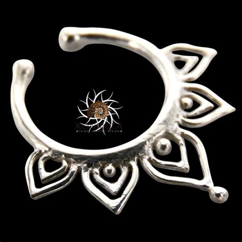 Fake Septum Ring Faux Septum Ring Fake Piercing Clip On Piercing Clip