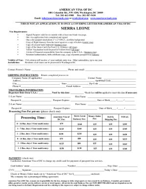 Fillable Online Sierra Leone Fax Email Print Pdffiller