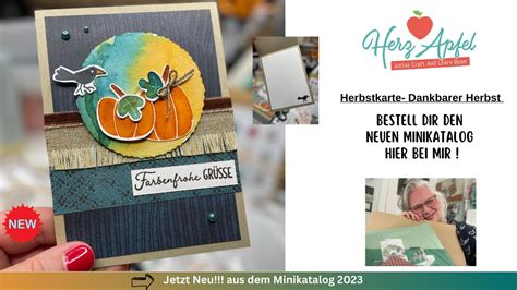 Stampin Up Neu Dankbarer Herbst Aquarelltechnik Minikatalog