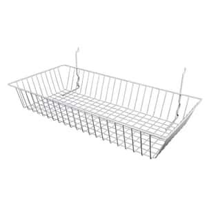 Econoco 96 In H X 24 In W White Metal Wire Grid Wall Panel For Home