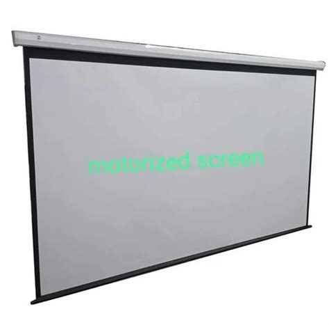 White 120 Inch Projector Motorized Screen, For Office at Rs 16000 in ...