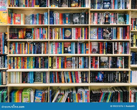 A Wide Variety Of Books For Sale In Library Book Store Editorial Photo