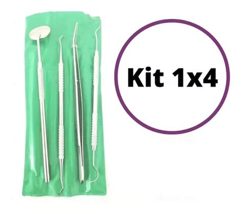 Básico Dental Bolsa 1x4 Adulto Acero Inoxidable 1kit Oax Meses sin