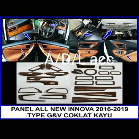 Jual Panel Wood Toyota All New Innova 2016 Reborn Interior Dalam Motif