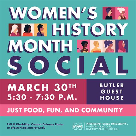 Womens History Month Social Mississippi State University