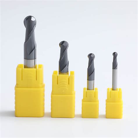 Flute Standard Length Carbide Ball Nose End Mills Cutter