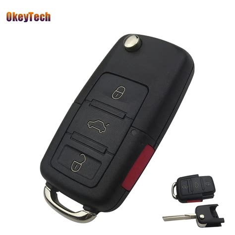 OkeyTech Remote Key For Volkswagen Vw Jetta Golf Passat 4 3 1 Buttons