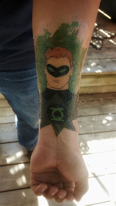 Green Lantern Decal Tattoo Nerd Tattoo Tattoos Gallery Tattoos