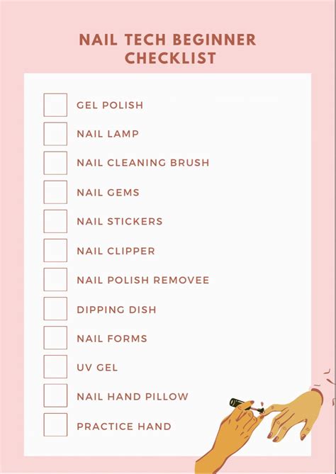 Nail Tech Beginner Must Have Checklistpt Acrylic Nail Supplies