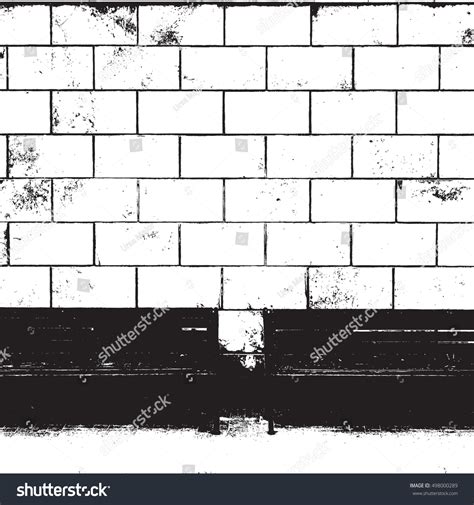 Brick Wall Overlay Texture Your Design Stock Illustration