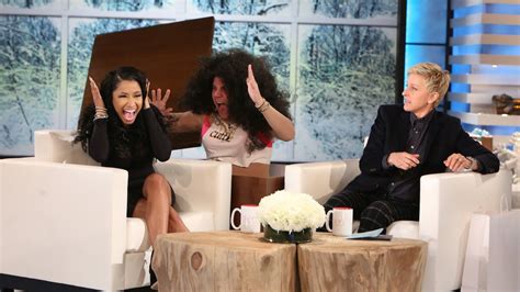 Ellen Scares Nicki Minaj - YouTube