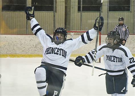 Princeton Boys Ice Hockey comes back in the 3rd period to defeat Hun 7