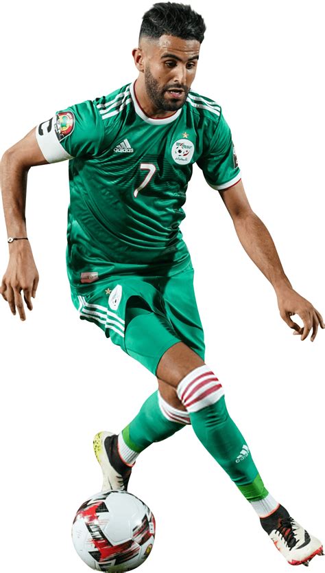 Riyad Mahrez Algeria football render - FootyRenders