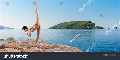 Beautiful Naked Woman Practicing Yoga Poses Stock Photo Shutterstock
