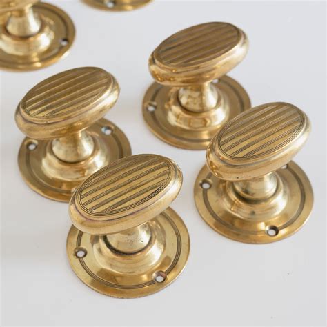 Set Of S Brass Oval Door Knobs Lassco England S Prime Resource