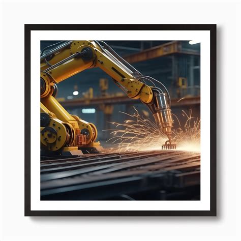 Robot Welding In A Factory Art Print by Digital Art Lover - Fy