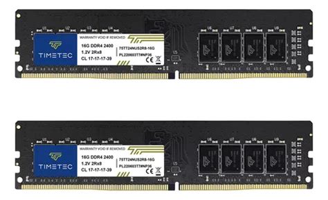 Timetec 32gb Kit 2x16gb Ddr4 2400mhz Pc4 19200 Non Ecc Unbuffered 1 2v