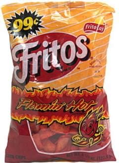 Fritos Flamin Hot Pre Priced Corn Chips Oz Nutrition Information Innit