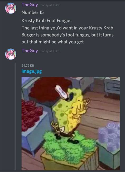 Krusty Krab Foot Fungus | Burger King Foot Lettuce | Know Your Meme