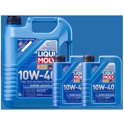💚 7 ลิตร ของแท้ 💚 Liqui Moly 10W-40 ไม่แถมกรอง น้ำมันเครื่อง 7 L SUPER ...