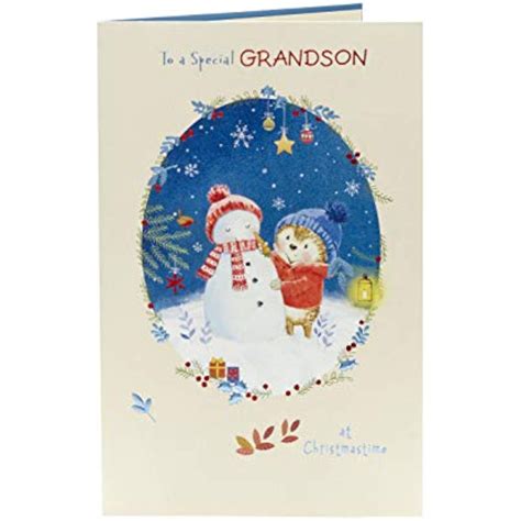 Grandson Christmas Card - Heartwarming Holiday Greeting – Cards Infinity