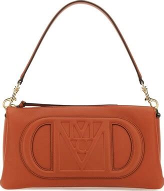 Mcm Travia Logo Embossed Small Shoulder Bag Shopstyle