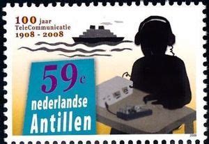 Stamp Telegraph Operator Netherlands Antilles Centenary Of