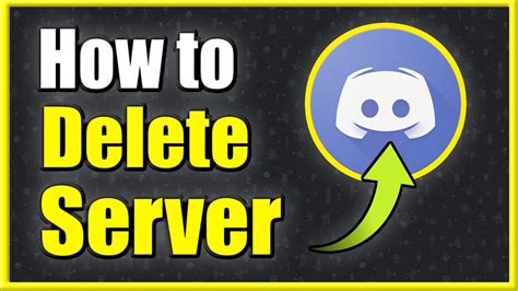 The Fastest Way To Delete A Discord Server Best Method Youtube