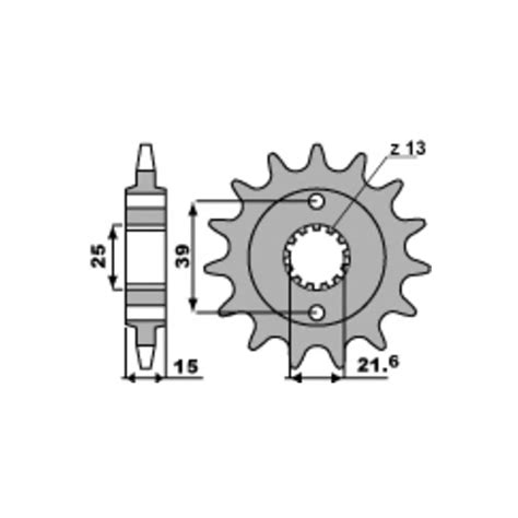 Pignon PBR Acier Standard 2128 520 1108867002 Pignon