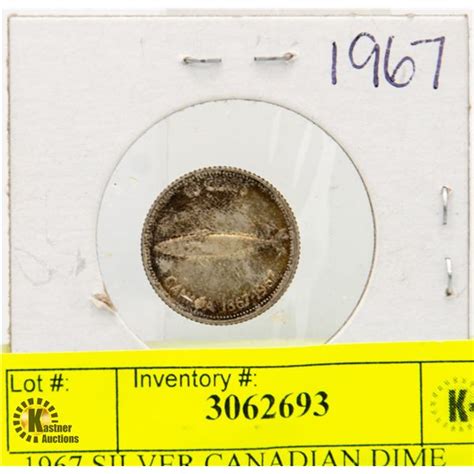 1967 SILVER CANADIAN DIME