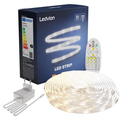 LED Streifen 10 Meter 3000K 6500K 24V 24W Plug Play