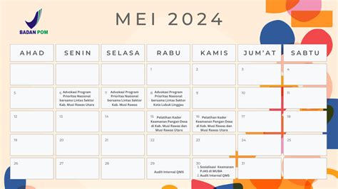 Kalender Kegiatan BBPOM Di Palembang