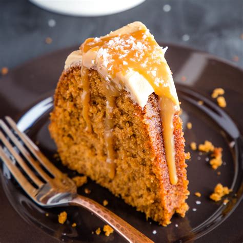 Best Ever Salted Caramel Pudding Cake The Busy Baker