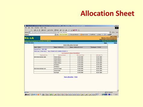 Allocation Worksheet For Py Nr