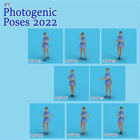 Photogenic Poses 2022 Standing, Walking, Presentation | 3d Models for ...