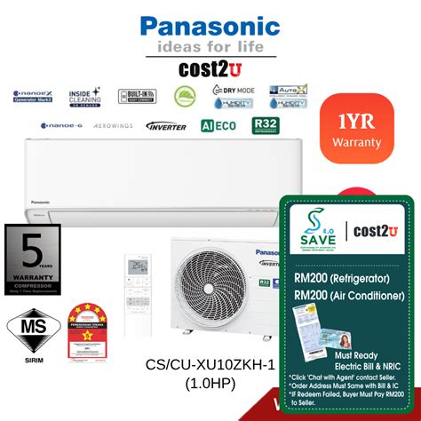 Save 40 Panasonic Zkh 1 X Premium Inverter R32 Air Conditioner