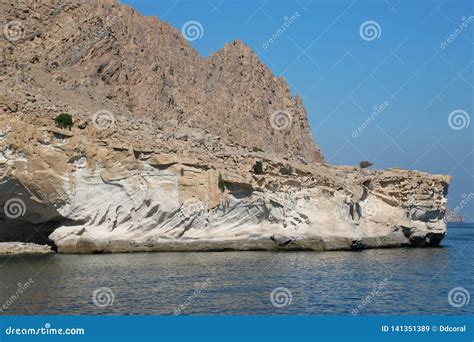 Sultanate of Oman, Musandam Peninsula, Gulf of Oman, Rocky Coast Stock ...