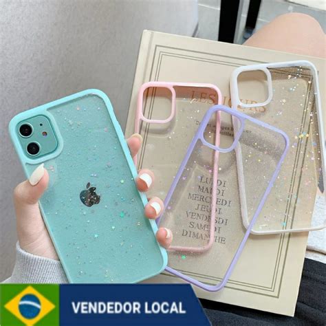 Capinha Iphone Plus X Xs Xr Se Pro Max Capa Brilho