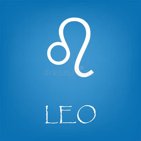 Vector Del Icono De La Muestra Del Zodiaco De Leo Simple Ilustración