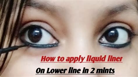 Wing Eyeliner लगन क सह तरक Liner on lower lid eyes Ke nheeche